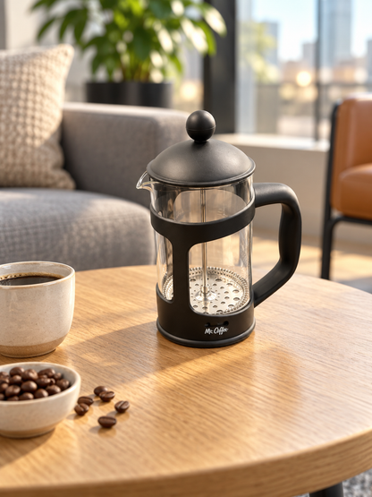 Customizable Mr. Coffee French Press – Matte Black