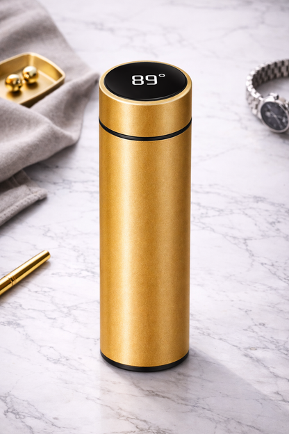Custom logo smart temperature flask, available colour option