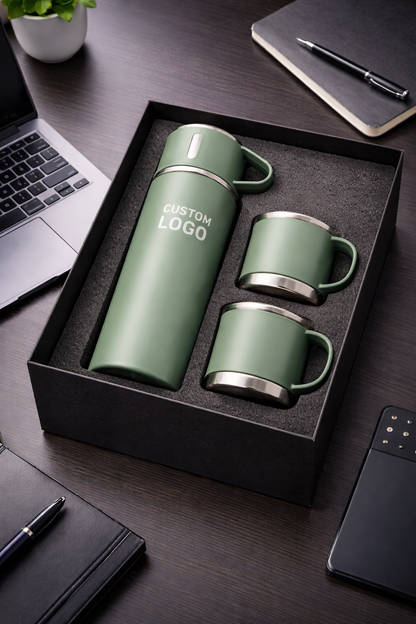 500 ml travel vacuum flask set, additional colour and finish