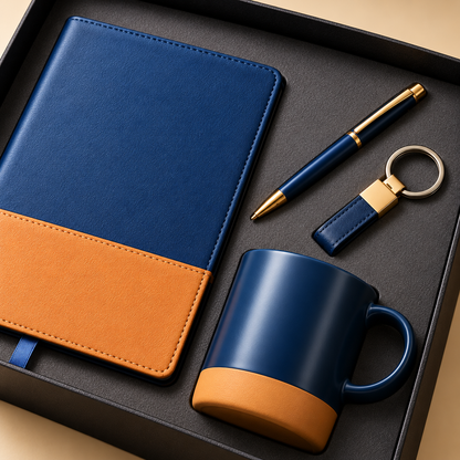 Navy Executive Desk Essentials Gift Set