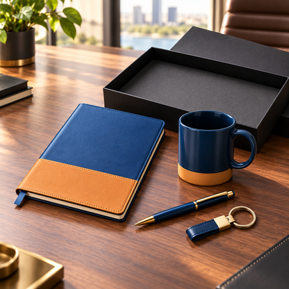 Navy Executive Desk Essentials Gift Set