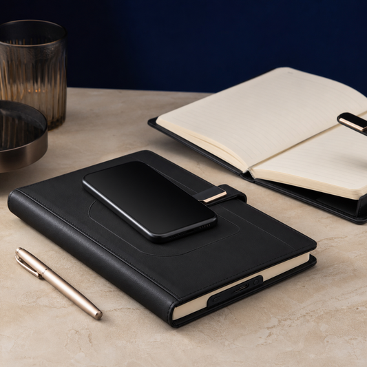 ChargeNote Pro wireless charging notebook corporate gift concept