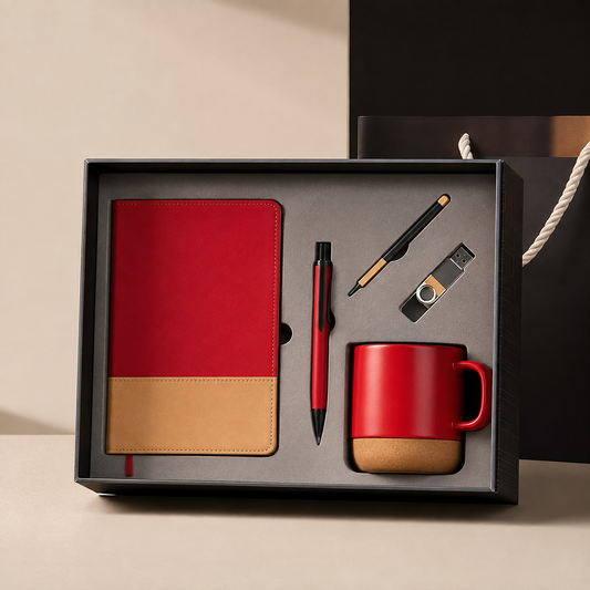 Crimson executive desk essentials gift set