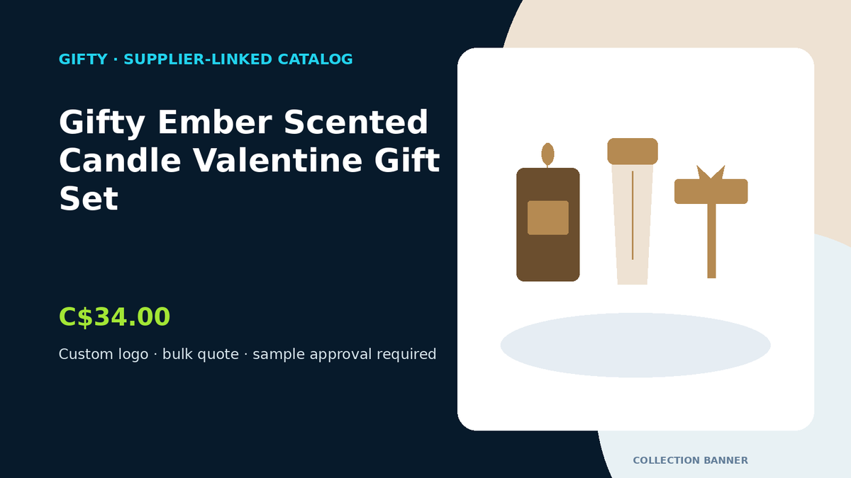 Gifty Ember Scented Candle Valentine Gift Set collection banner concept — sample and safety review pending