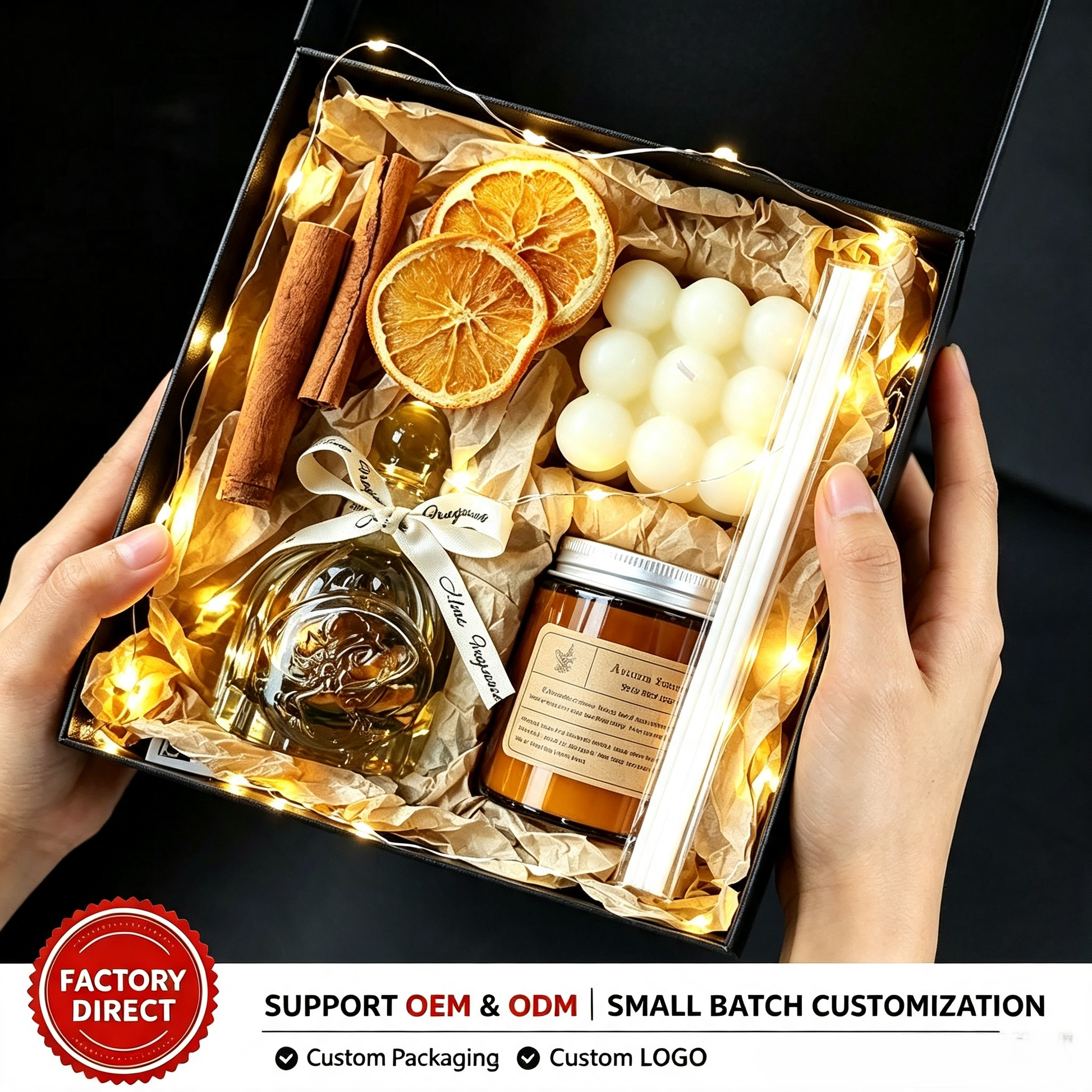 Ember handmade scented candle Valentine gift set concept