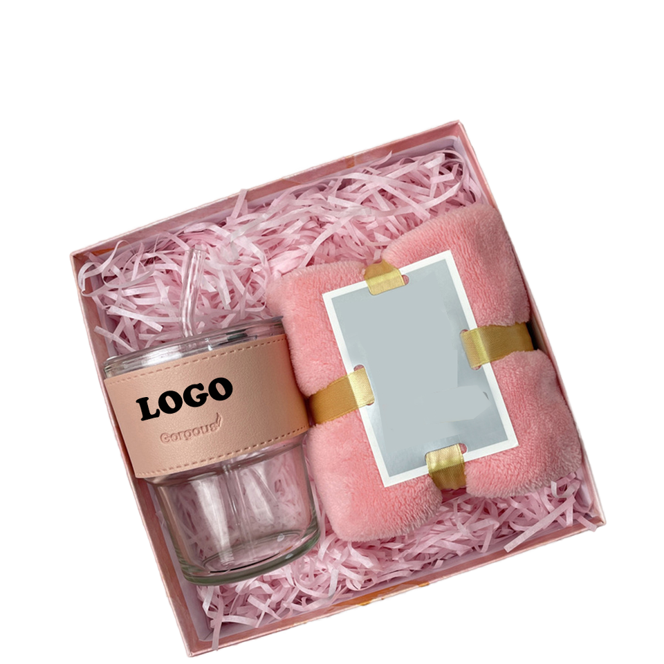 Gifty Ever After wedding comfort gift set with tumbler and blanket