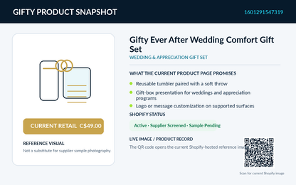 Gifty Ever After Wedding Comfort Gift Set product snapshot and current retail information
