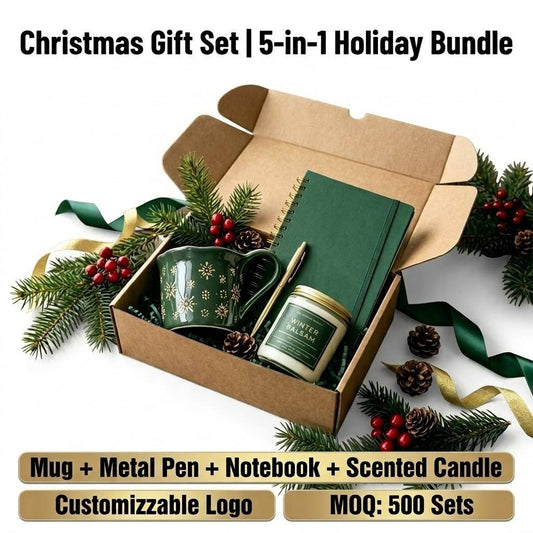 Winter Warmth five-piece employee Christmas gift box concept